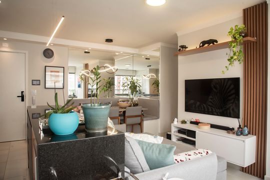 Sala de apartamento à venda com 2 quartos, 57m² em Chácara Inglesa, São Paulo