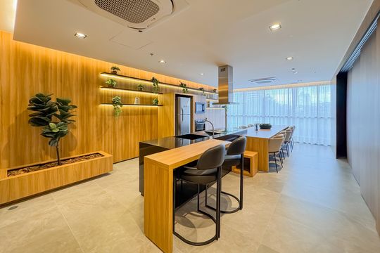Salão de Festas e Espaço Gourmet de kitnet/studio à venda com 1 quarto, 25m² em Vila Mariana, São Paulo
