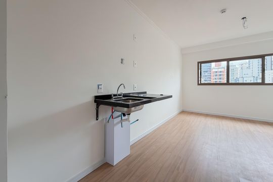 Cozinha de kitnet/studio à venda com 1 quarto, 25m² em Vila Mariana, São Paulo