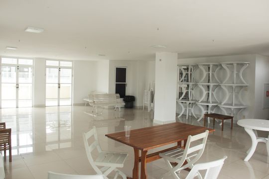 Área comum de apartamento para alugar com 1 quarto, 50m² em Aparecida, Santos