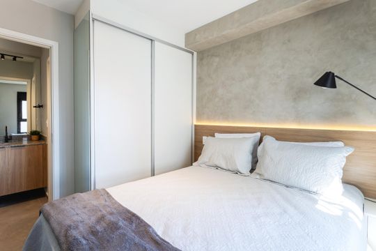 Quarto de apartamento à venda com 1 quarto, 29m² em Pinheiros, São Paulo