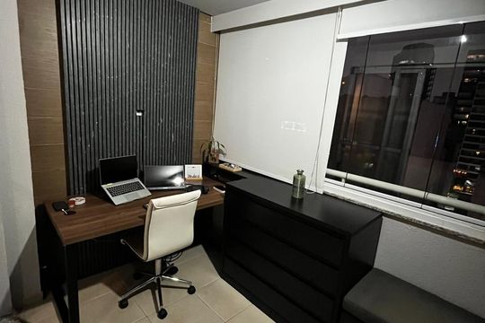 Home Office de apartamento para alugar com 1 quarto, 40m² em Bela Vista, São Paulo