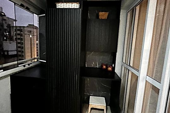 Varanda de apartamento para alugar com 1 quarto, 40m² em Bela Vista, São Paulo
