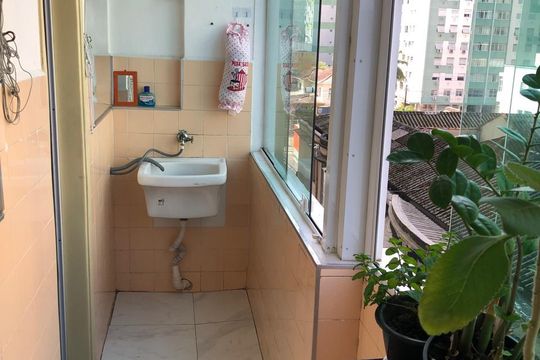 Área externa de apartamento para alugar com 2 quartos, 80m² em Boa Vista, São Vicente