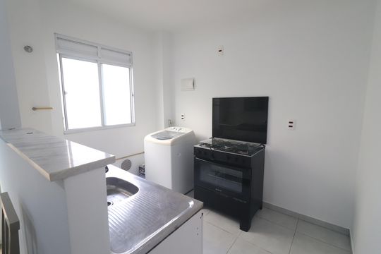cozinha de apartamento para alugar com 2 quartos, 39m² em Canudos, Novo Hamburgo