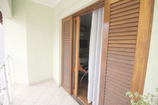 Varanda da Suíte Master de casa à venda com 3 quartos, 289m² em Vila Dora, Santo André