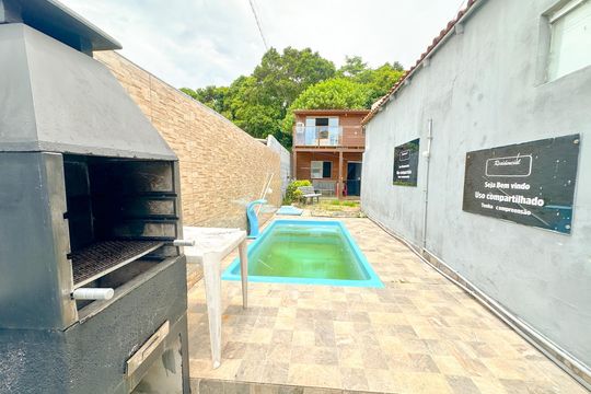 Área comum - Churrasqueira de apartamento para alugar com 2 quartos, 110m² em Ingleses do Rio Vermelho, Florianópolis