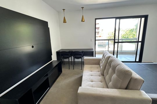 Sala de apartamento à venda com 1 quarto, 45m² em Recreio dos Bandeirantes, Rio de Janeiro