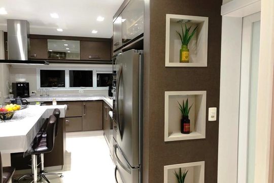 Cozinha de apartamento à venda com 3 quartos, 250m² em Santa Paula, São Caetano do Sul