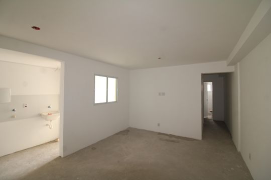 Sala / Cozinha de apartamento à venda com 2 quartos, 49m² em Piqueri, São Paulo