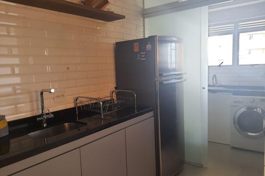 Cozinha de apartamento à venda com 2 quartos, 65m² em Alphaville Industrial, Barueri