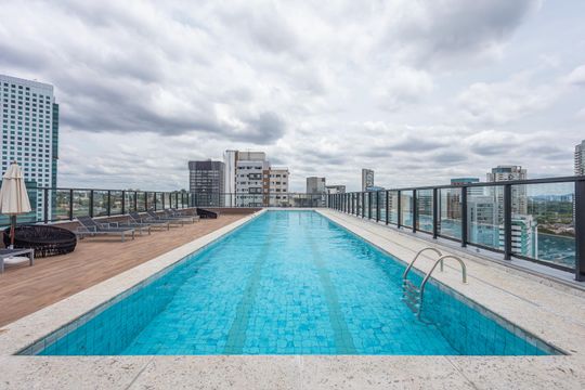 Piscina de apartamento para alugar com 1 quarto, 32m² em Pinheiros, São Paulo