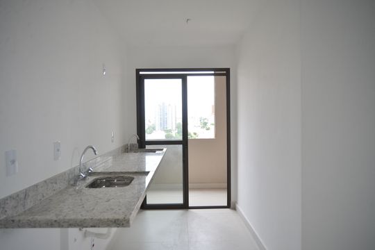 Cozinha de apartamento à venda com 1 quarto, 56m² em Parque das Nações, Santo André
