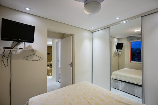 Quarto 2 de apartamento para alugar com 1 quarto, 47m² em Jardim Umarizal, São Paulo