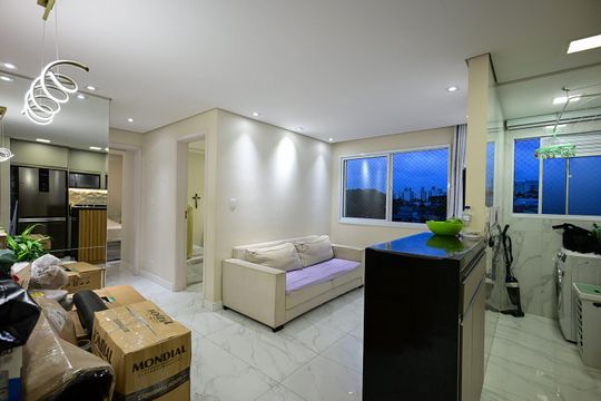 Sala de apartamento para alugar com 1 quarto, 47m² em Jardim Umarizal, São Paulo