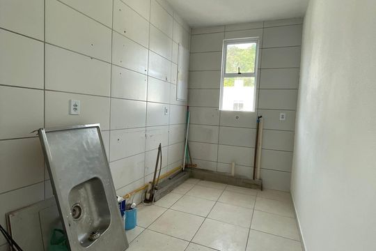 Cozinha de apartamento à venda com 2 quartos, 57m² em Vila Diehl, Novo Hamburgo
