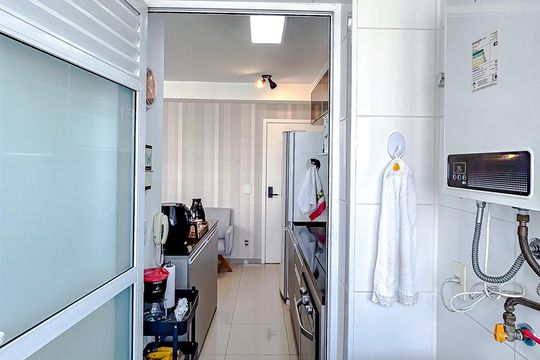 Área de Serviço de apartamento para alugar com 1 quarto, 45m² em Vila Gomes Cardim, São Paulo