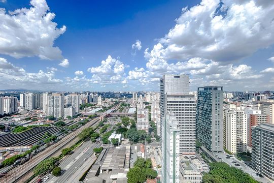 Vista da Varanda de apartamento para alugar com 1 quarto, 45m² em Vila Gomes Cardim, São Paulo