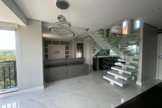 Sala de apartamento para alugar com 3 quartos, 128m² em Melville Empresarial Ii, Barueri