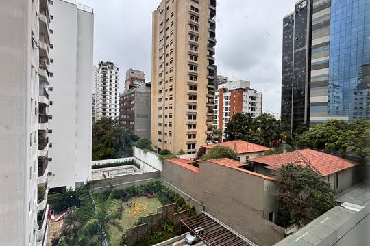 Vista de kitnet/studio para alugar com 1 quarto, 29m² em Itaim Bibi, São Paulo