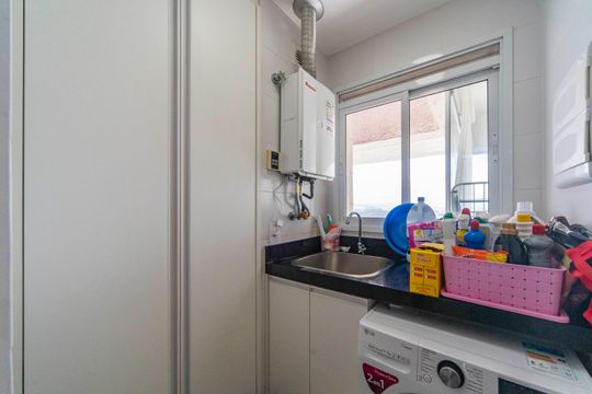 Área de Serviço de apartamento à venda com 2 quartos, 115m² em Vila Apiai, Santo André