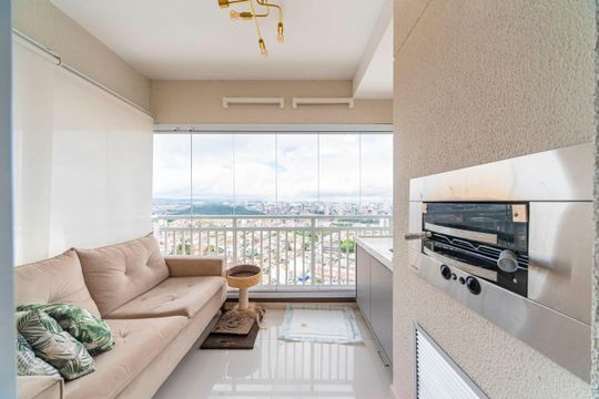 Varanda Gourmet de apartamento à venda com 2 quartos, 115m² em Vila Apiai, Santo André