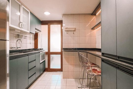 Cozinha  de apartamento à venda com 2 quartos, 82m² em Canudos, Novo Hamburgo