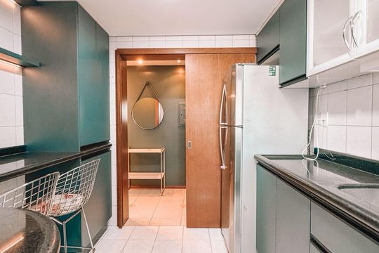 Cozinha  de apartamento à venda com 2 quartos, 82m² em Canudos, Novo Hamburgo