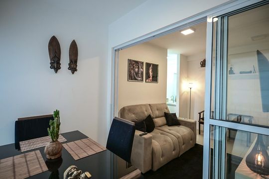 Varanda de apartamento à venda com 1 quarto, 38m² em Vila Andrade, São Paulo