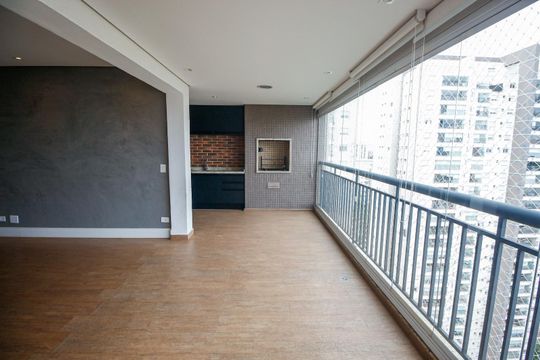 Varanda gourmet de apartamento à venda com 3 quartos, 133m² em Parque Reboucas, São Paulo