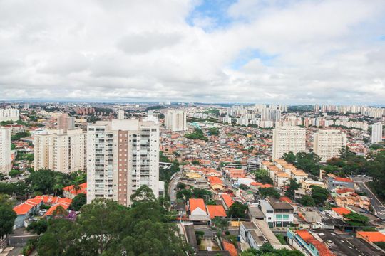 Vista da Suíte 2 de apartamento à venda com 3 quartos, 133m² em Parque Reboucas, São Paulo