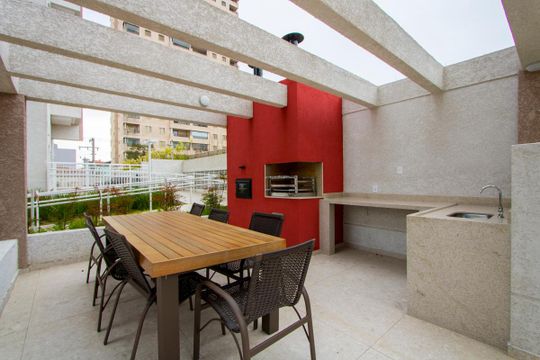 Área comum - Churrasqueira 2 de apartamento para alugar com 2 quartos, 50m² em Vila Leopoldina, Santo André