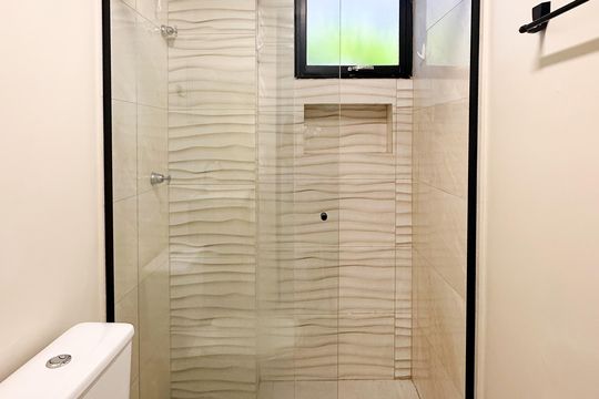 Banheiro Social de apartamento para alugar com 1 quarto, 22m² em Vila Marlene, São Bernardo do Campo