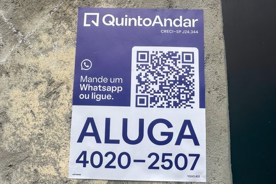Placa de apartamento para alugar com 1 quarto, 22m² em Vila Marlene, São Bernardo do Campo