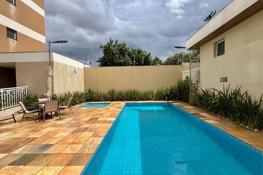 Área comum - Piscina de apartamento para alugar com 2 quartos, 46m² em Vila Industrial (campinas), Campinas