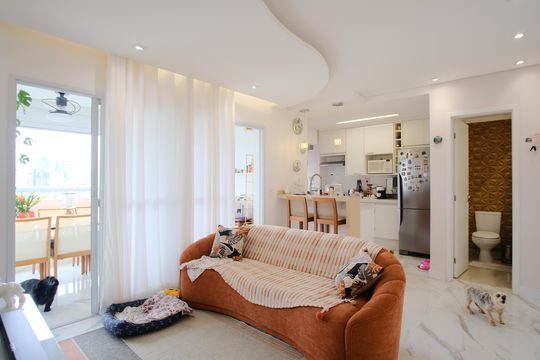 Sala de apartamento à venda com 2 quartos, 84m² em Tatuapé, São Paulo