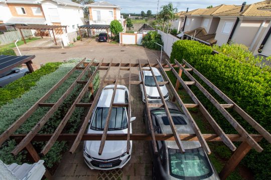 VISTA DA SUITE MASTER de casa de condomínio à venda com 2 quartos, 140m² em Parque Xangrilá, Campinas