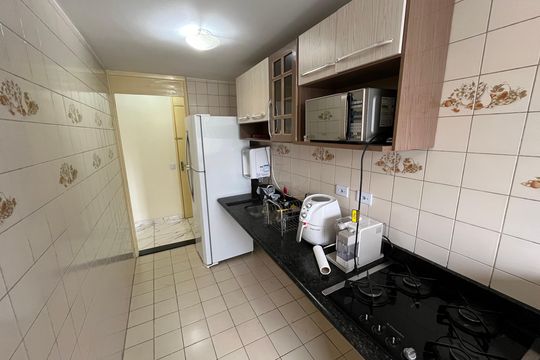 Cozinha  de apartamento à venda com 2 quartos, 58m² em Parque Cruzeiro do Sul, São Paulo