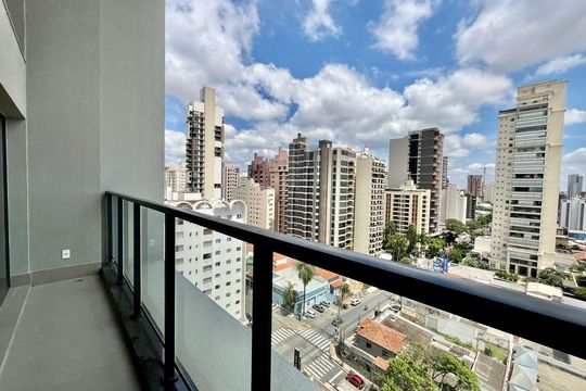 Vista da Sacada de apartamento à venda com 2 quartos, 130m² em Cambuí, Campinas