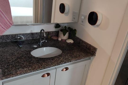 Banheiro de apartamento para alugar com 2 quartos, 36m² em Várzea da Barra Funda, São Paulo