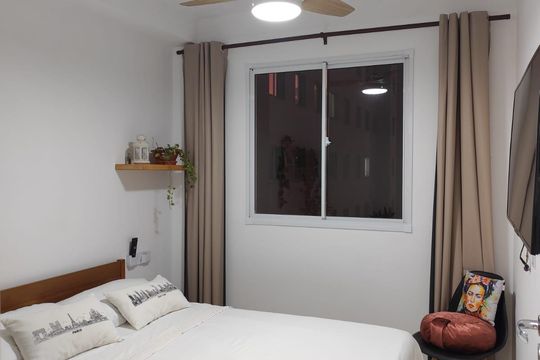 Quarto de apartamento para alugar com 2 quartos, 36m² em Várzea da Barra Funda, São Paulo