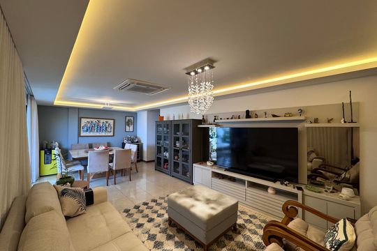 Sala de apartamento à venda com 4 quartos, 157m² em Recreio dos Bandeirantes, Rio de Janeiro