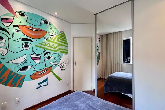 quarto  de apartamento à venda com 3 quartos, 170m² em Silveira, Belo Horizonte