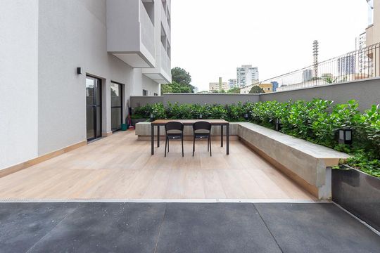 Área comum de kitnet/studio à venda com 1 quarto, 26m² em Jardim das Acacias, São Paulo