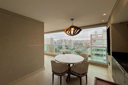 Varanda de apartamento à venda com 3 quartos, 200m² em Cidade Monções, São Paulo