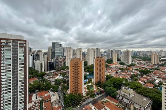 Vista de apartamento à venda com 3 quartos, 200m² em Cidade Monções, São Paulo