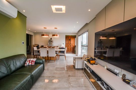 Sala de apartamento à venda com 3 quartos, 140m² em Jardim Bela Vista, Santo André
