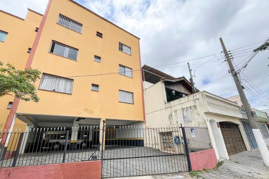 Fachada + plaquinha de apartamento à venda com 3 quartos, 80m² em Rudge Ramos, São Bernardo do Campo