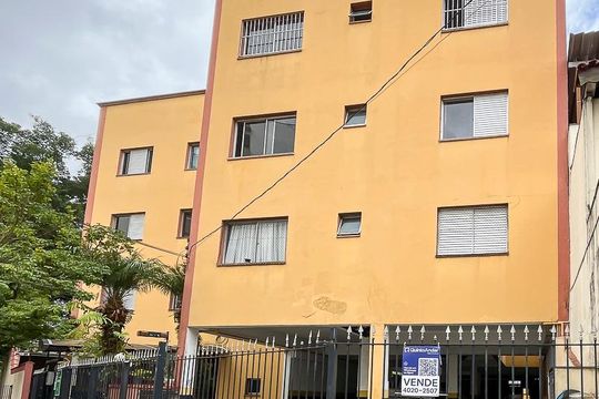 Fachada + plaquinha de apartamento à venda com 3 quartos, 80m² em Rudge Ramos, São Bernardo do Campo