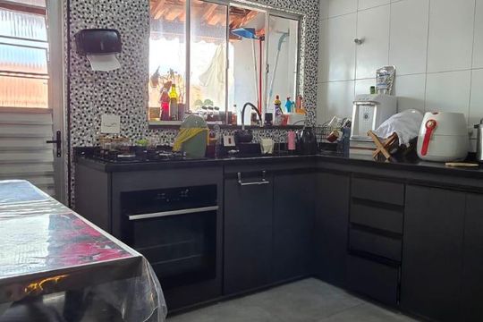 Cozinha de casa à venda com 2 quartos, 91m² em Jardim Monte Alegre, Taboão da Serra